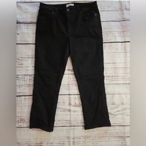 LOFT black curvy kick crop jeans